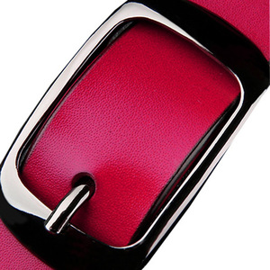 Ingrosso 3.0cm di larghezza di alta qualità viola <span class=keywords><strong>scuro</strong></span> singolo perno fibbia in vera pelle cinture per le donne - Product Image 5