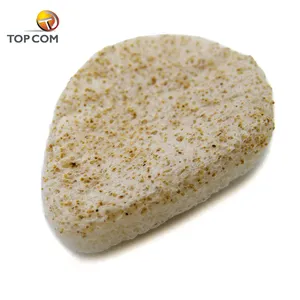 Natural exfoliating cosmetic face cleansing sponge