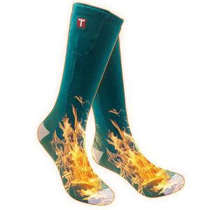 Chaussettes chauffantes athlétiques pour hommes et femmes, chauffe-pieds thermiques rechargeables pour le <span class=keywords><strong>ski</strong></span> et les sports <span class=keywords><strong>de</strong></span> plein air - Product Image 1