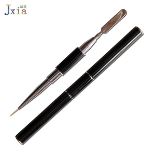 Jiexia Doppio Ended Strumento di <span class=keywords><strong>Manicure</strong></span> In Acciaio Inox Nail Cuticle Remover <span class=keywords><strong>Pusher</strong></span> con Ovale Pennello Gel - Product Image 6