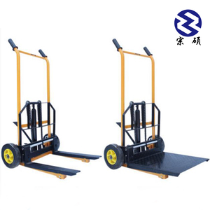 Hydraulische Pomp Heftruck <span class=keywords><strong>200Kg</strong></span> Kleine Stacker Draagbare Lifting <span class=keywords><strong>Hand</strong></span> Stackertruck Forlift Met Rem - Product Image 3