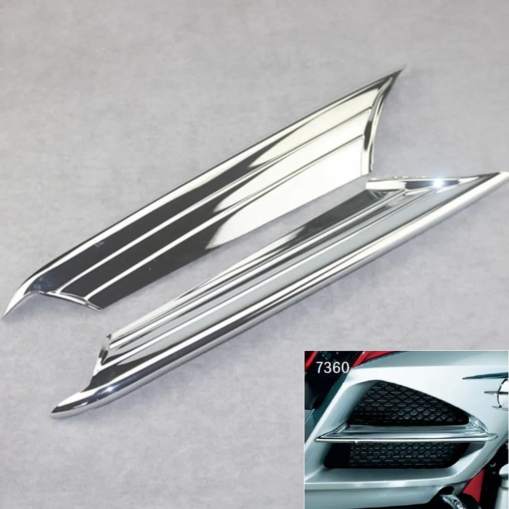 Motorcycle Air Exhaust Intake Accent Trim Decoration Cover fall Goldwing GL1800 2012 2013 2014 2015 2016 2017