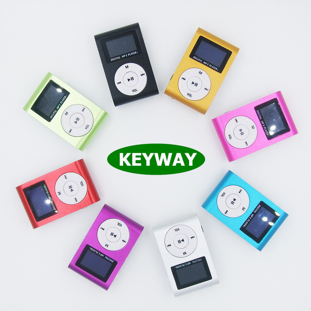 Classic Portable Metal USB Clip MP3 Music Media Player With LCD Screen Support 32GB SD TF Card for Sport