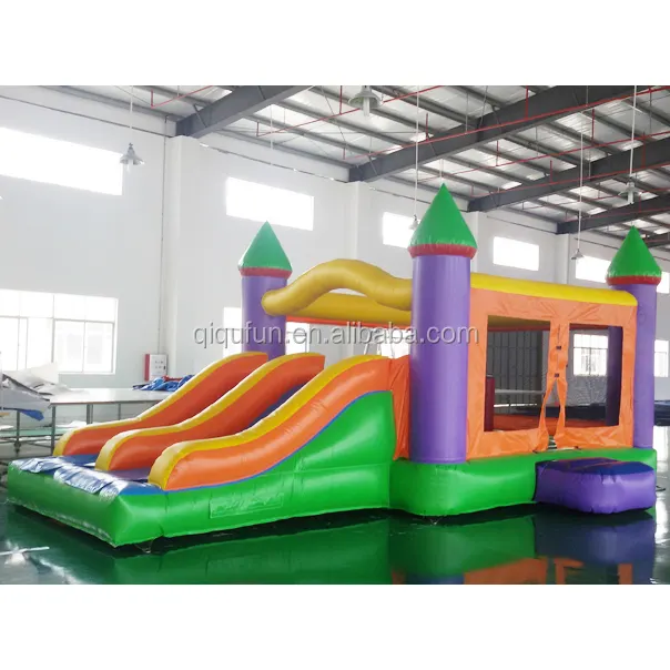 किराये के साथ सबसे सस्ता इनडोर हवा बाउंसर inflatable बच्चों कूद trampoline स्लाइड