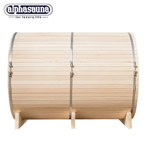 Proveedor de China suministro directo al aire libre barato finlandés barril de madera sauna