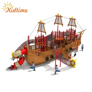 Tamaño personalizado nave equipo al aire libre zona de juegos con tobogán - Product Image 1
