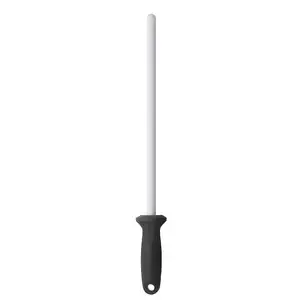 Seramik çubuk bıçak honlama ve bileme çubuğu paslanmaz çelik bıçaklar, 10 "inç/25 santimetre