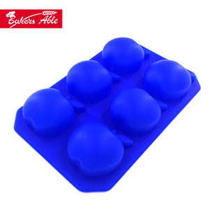 <span class=keywords><strong>Pomme</strong></span> en forme de Silicone de Noël Flocon De Neige <span class=keywords><strong>Bac</strong></span> À Glaçons - Product Image 1