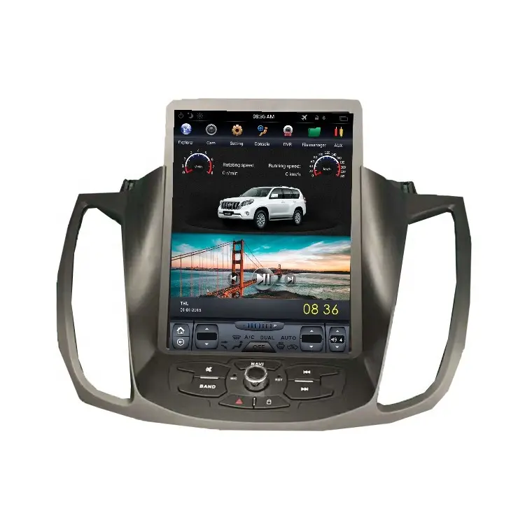 테슬라 Style 10.4 인치 1 기가바이트 + 32 기가바이트 수직 Touch Screen 차 Dvd Player 와 Gps 대 한 Ford Eco 스포츠 2013-2017