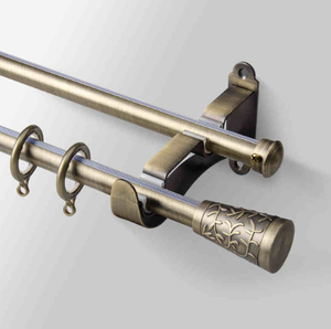 רטרו שקט נירוסטה וילון מוט - Product Image 3