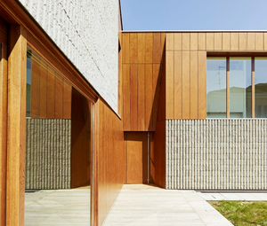 Teak natuurlijke massief houten gevelbekleding