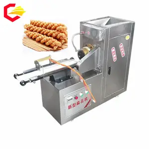 Croccante Spuntino Macchina di Lavorazione Alimentare Pane Torsione Macchina Automatica di torsione fritta della pasta macchina