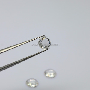 Precio de fábrica al por mayor color blanco 8mm Rose cut cubic zirconia piedras para la joyería de la manera - Product Image 2