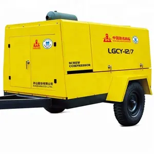 High Pressure Kaishan LGCY-6/7X 7bar diesel screw portable air compressor used