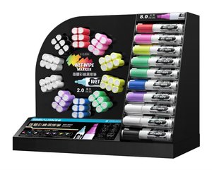 Marqueur de fenêtre à lingette humide de 8 mm à encre directe Marqueur de craie d'art d'emballage en vrac Effaçable humide pour le marquage d'art - Product Image 5