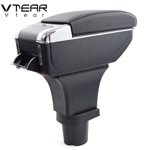 Vtear <span class=keywords><strong>Accoudoir</strong></span> avant en ABS et cuir PU avec chargeur USB, porte-gobelet et boîte de rangement centrale, accessoires intérieurs de voiture pour Mini Cooper 2006-2015 - Product Image 5