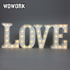 Lampes à lettres WOWORK 2026, petites lettres lumineuses, lettres lumineuses pour la maison, artisanat en métal, lampe LED 3D - Product Image 5