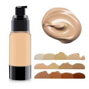 Maquillaje mineral de etiqueta privada Base de cobertura completa Venta al por mayor Corrector de control de aceite personalizado para base líquida de piel negra - Product Image 4