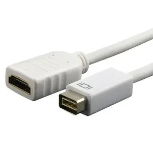 Mini DVI vers HDMI Cordon M / F Câble vidéo Adaptateur pour Apple iMac Macbook Pro Blanc