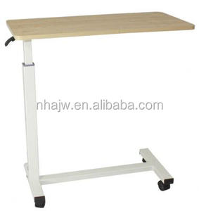 Carrello Medico Ortopedico Pieghevole in Legno per Comodino Ospedaliero con Altezza Regolabile e Capacità di 18 kg - Product Image 2