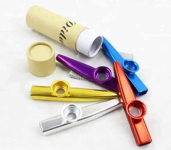 Good Companion for Guitar, Ukulele, Violin, Piano Keyboard) (6 Pack) 6 Different Colors of Metal Kazoo