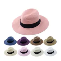 Großhandel mehrfarbige maßge schneiderte Sombrero Panama Strohhut beliebte kolumbia nische Strohhut für Männer