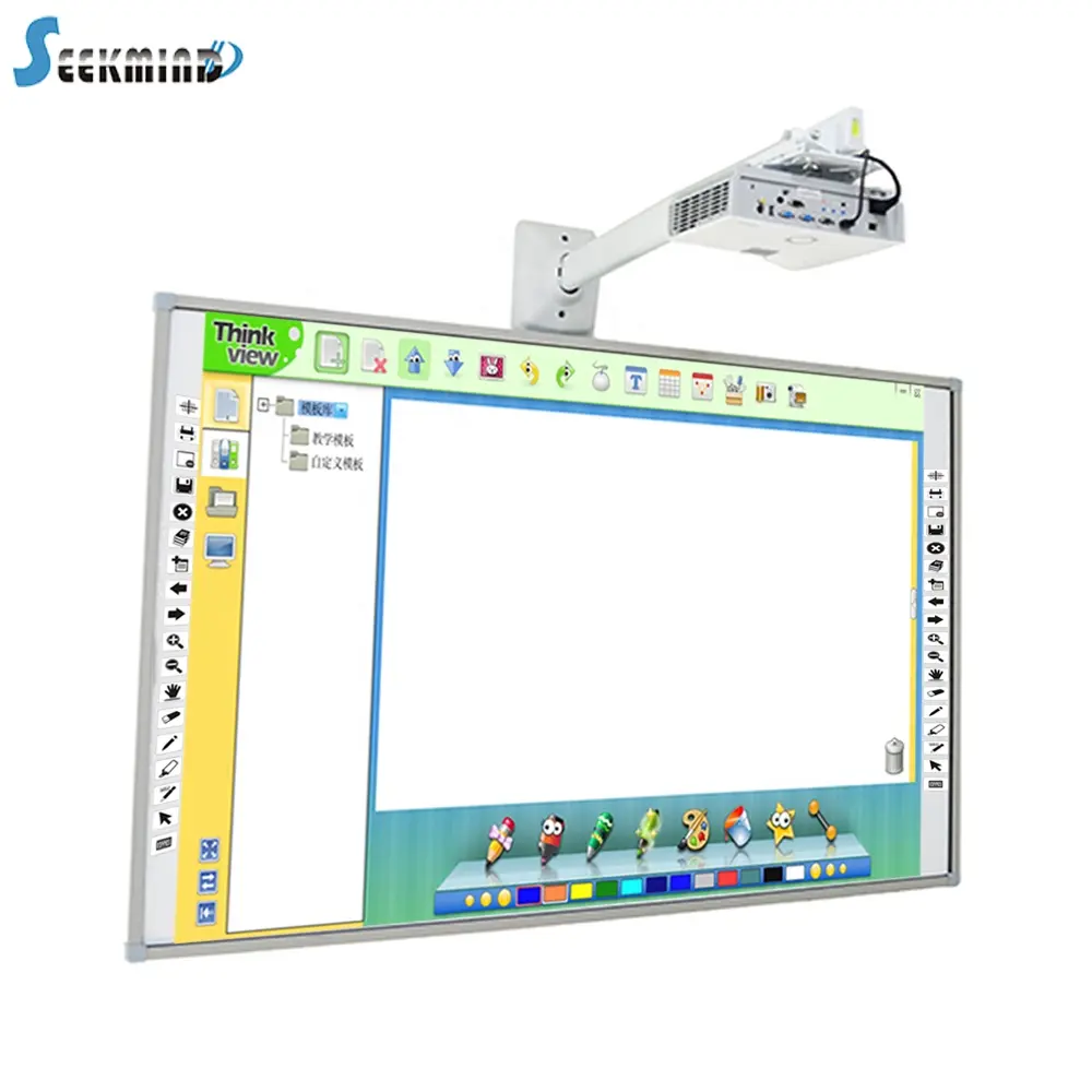 IR Multi-touch toque de dedo inteligente interactivo enseñanza tablero blanco para la escuela