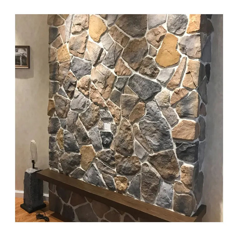 바 외관 및 인테리어 수제 시멘트 가짜 쌓인 돌 효과 벽 패널