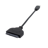 Cable Adaptador de Disco Duro USB 3.0 a SATA III de 20 CM para HDD/SSD de 2.5 Pulgadas, Cable Convertidor de USB a SATA