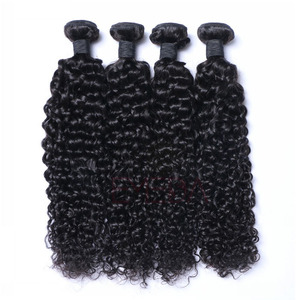 Extensions de cheveux indiens Remy 100 % naturels, bouclés crépus, tissés à <span class=keywords><strong>la</strong></span> <span class=keywords><strong>main</strong></span>, trame simple, avec pointes doublement tirées, toutes les couleurs disponibles - Product Image 1