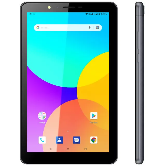 Tablet Telepon 7 Inci 3G Android 8.1, Tablet Quad Core 1G + 16G Pc Bawaan 3G Kartu SIM Ganda Laptop WiFi GPS BT FM Tab