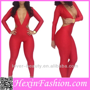 Les femmes sexy rouge serrées. une combinaison pièce vente - Product Image 1
