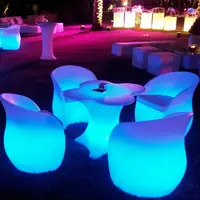 Водонепроницаемый IP65 уличная мебель 16 видов цветов RGB светодиодный садовый стул
