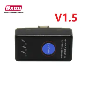 ELM327 V1.5 BLE 4.0 OBD2 OBD II רכב אוטומטי אבחון סורק סריקה עם על כיבוי