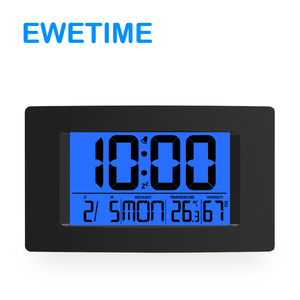 Reloj de Pared Ewetime con Pantalla LCD Grande, Temperatura Interior, Humedad, Calendario, Temporizador, Muestra <span class=keywords><strong>Gratis</strong></span> - Product Image 2