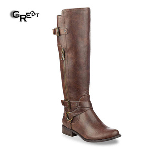 Custom Fashion Women <strong>Leather</strong> <strong>Boots</strong> <strong>Thigh</strong> <strong>High</strong> Long <strong>Boots</strong> Knee Ladies <strong>Boots</strong> - Product Image 2