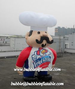 Globo inflable chef promocional/insignia de encargo inflable chef modelo - Product Image 1