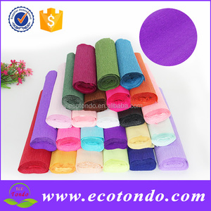 Crepe de papel para embalaje de <span class=keywords><strong>la</strong></span> flor, papel de envolver, fluorescente decorativa arte streamer impreso papel crepé de colores - Product Image 2