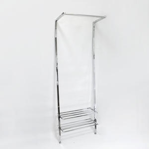 ชั้นวางเสื้อผ้าทรง X สีดำและโครเมียม สแตนเลส สไตล์โมเดิร์น สำหรับห้องนั่งเล่นและห้องนอน ลดราคาพิเศษ - Product Image 5