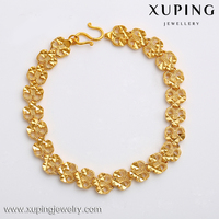 Bijoux fantaisie Xuping, bracelet en or de Dubaï de haute qualité et bon marché pour femmes