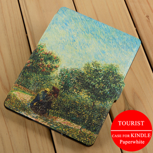 Funda para <span class=keywords><strong>Kindle</strong></span> Paperwhite con diseño de Van Gogh, cubierta de cuero delgada iluminada para <span class=keywords><strong>Kindle</strong></span> Paperwhite - Product Image 5