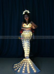 Fashion LED Light up Mermaid <strong>Dress</strong> <strong>Costumes</strong>, <strong>Fancy</strong> Neon Clothing for Entertainment - Product Image 6