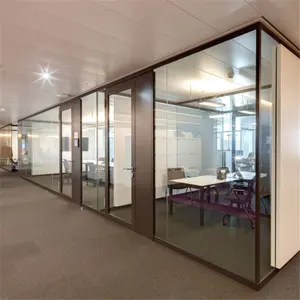 便宜的玻璃讲坛价格的隔间墙壁和办公空间分隔线出售