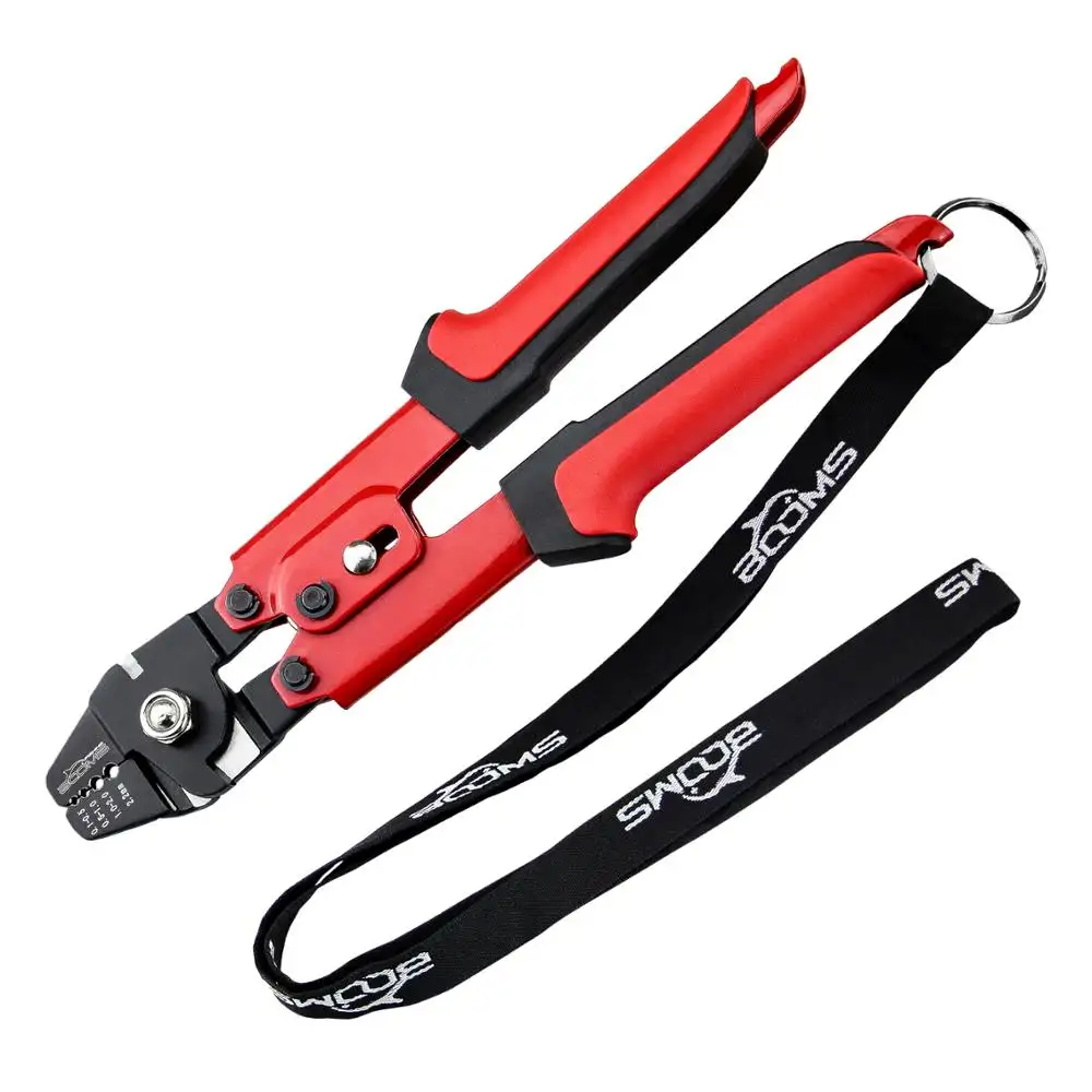 Booms Fishing CP1 Crimper Tool Crimping Pliers With Side Cutters for Leader Line Cutting