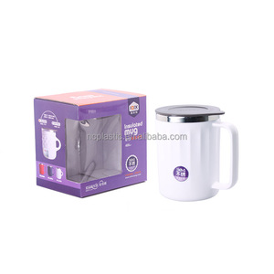 Venta caliente BPA doble pared plástico inserto viajes aislamiento tazas de café - Product Image 2