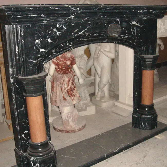 वाणिज्यिक carrara marquina संगमरमर ग्रेनाइट चिमनी चारों ओर सफेद mantel शेल्फ के लिए बिक्री