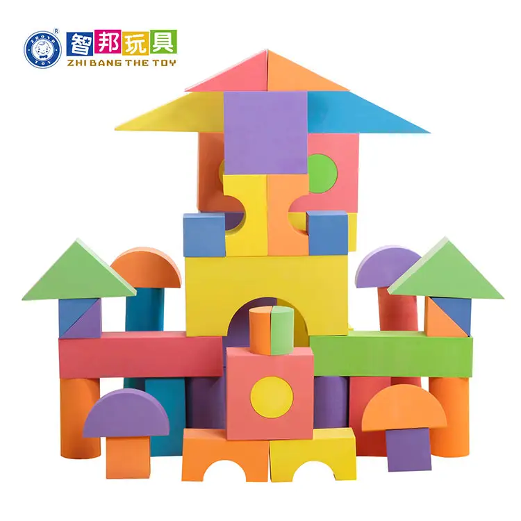 Early Educational Toys Distributors EN-71 ASTM Certifications Preschool Lightweight Learning Eva Foam Building Block Toy