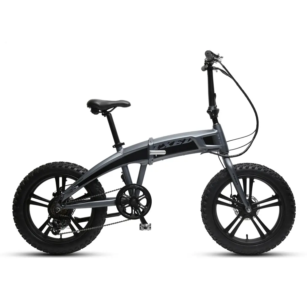 Trendy Design <span class=keywords><strong>Bateria</strong></span> Escondida 500W Motor Gordura Pneu Gordura Bicicleta Elétrica Dobrável