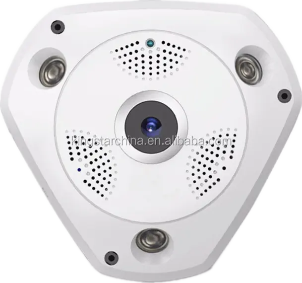 360 панорамная камера рыбий глаз, беспроводная Wi-Fi HD 1080P камера наблюдения с ночным видением, VR IP-камера с дистанционным управлением для помещений