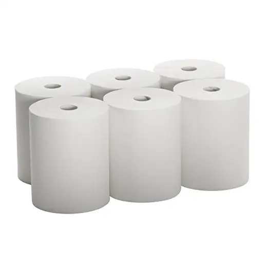 High Capacity Hard Roll Paper Towels (01005), White, 1000'/Roll, 6 Paper Towel Rolls/Convenience Case